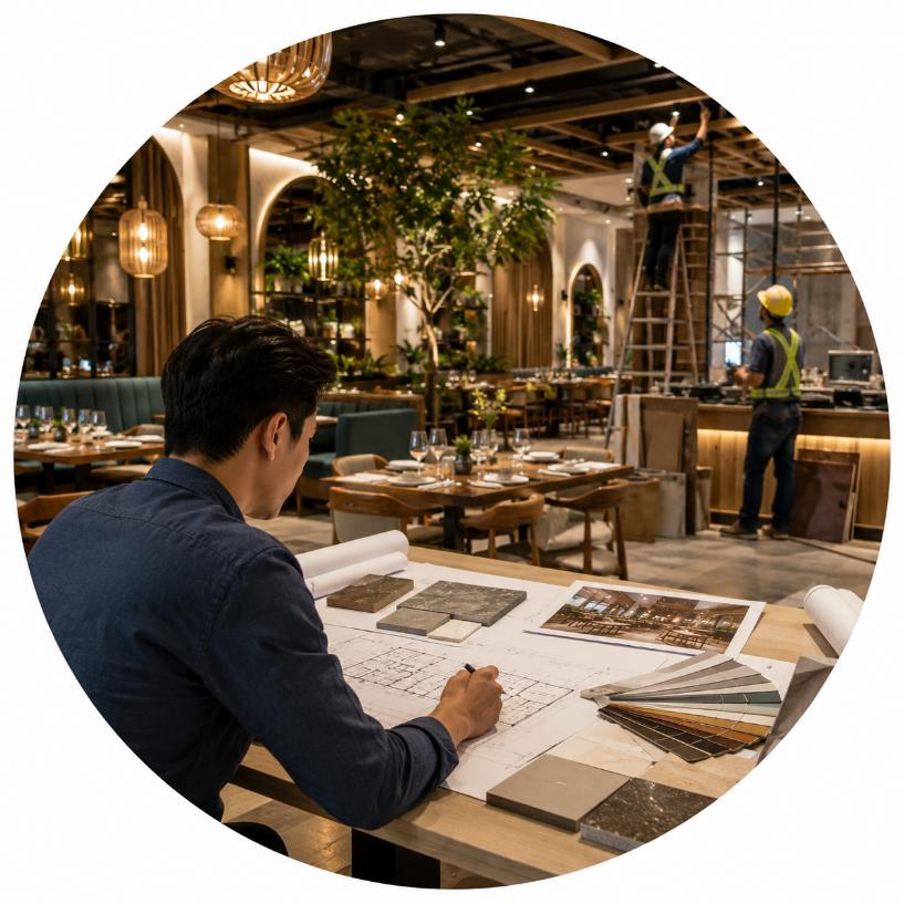 Thiết kế thi công nhà hàng